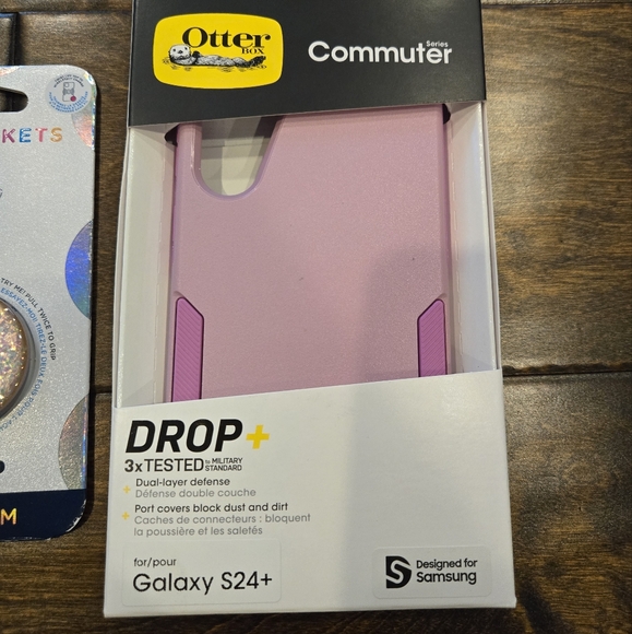 NWT OtterBox Commuter Series Case for Galaxy S24+ and Popsocket PopGrip - Picture 3 of 10